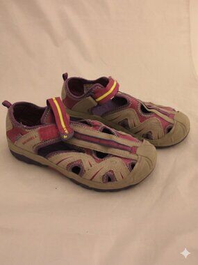 Merrell Sandals Youth 4 M Hydro Hiker Purple Leather Flat MK164440